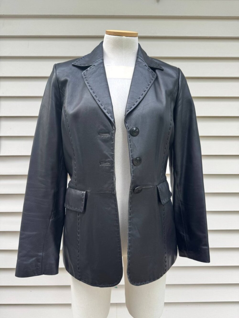 Classiques Entier 100% Leather Blazer Jacket | M